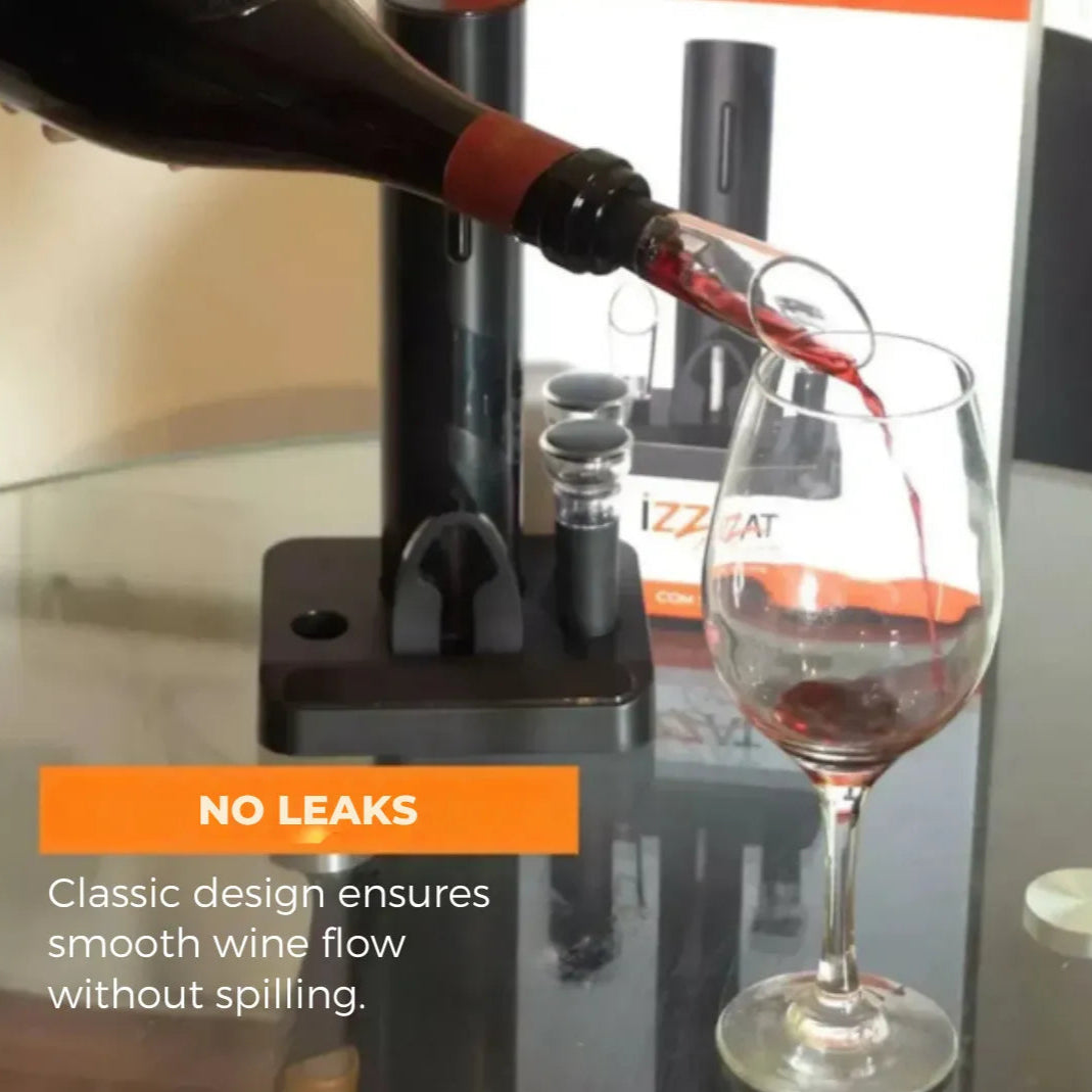 Abridor de Vinho Elétrico Tazzi™ ORIGINAL + 3 Brindes Grátis