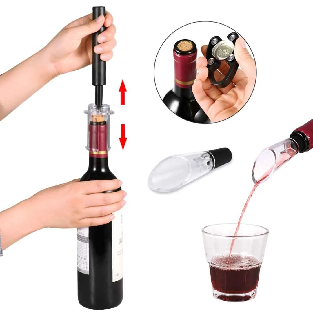 Abridor de vinho à Vácuo Tazzi™ - Izzat Express