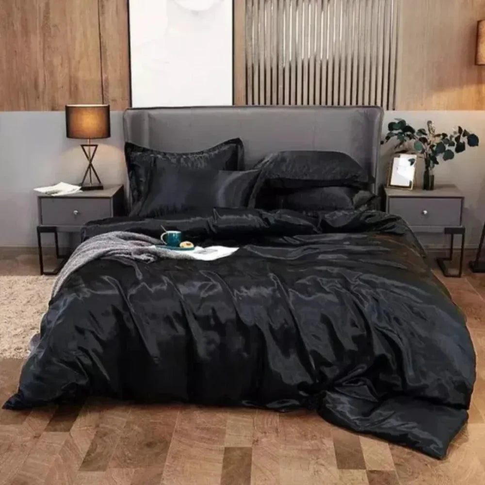 Conjunto De Roupas Cama Cetim - Tazzi Roupa