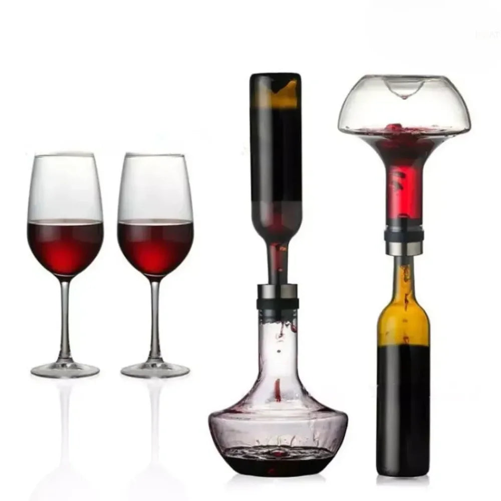 Decantador De Vinho Sofisticado 3 Em 1